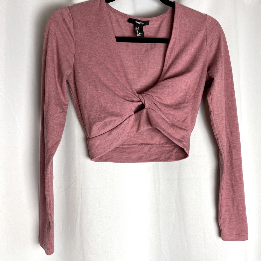 Long sleeve crop top